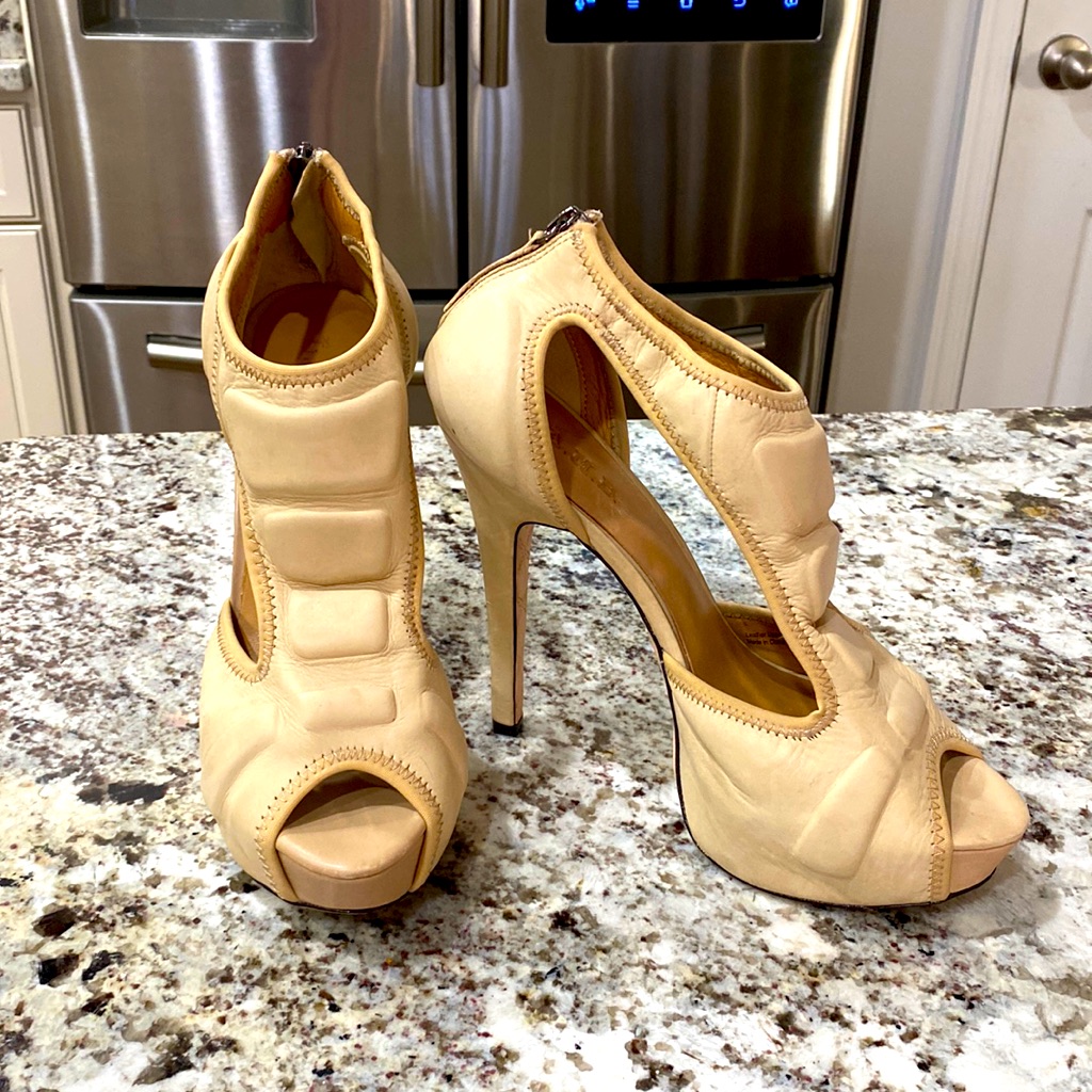Never Worn L.A.M.B. Platform Nude Chile Shoes